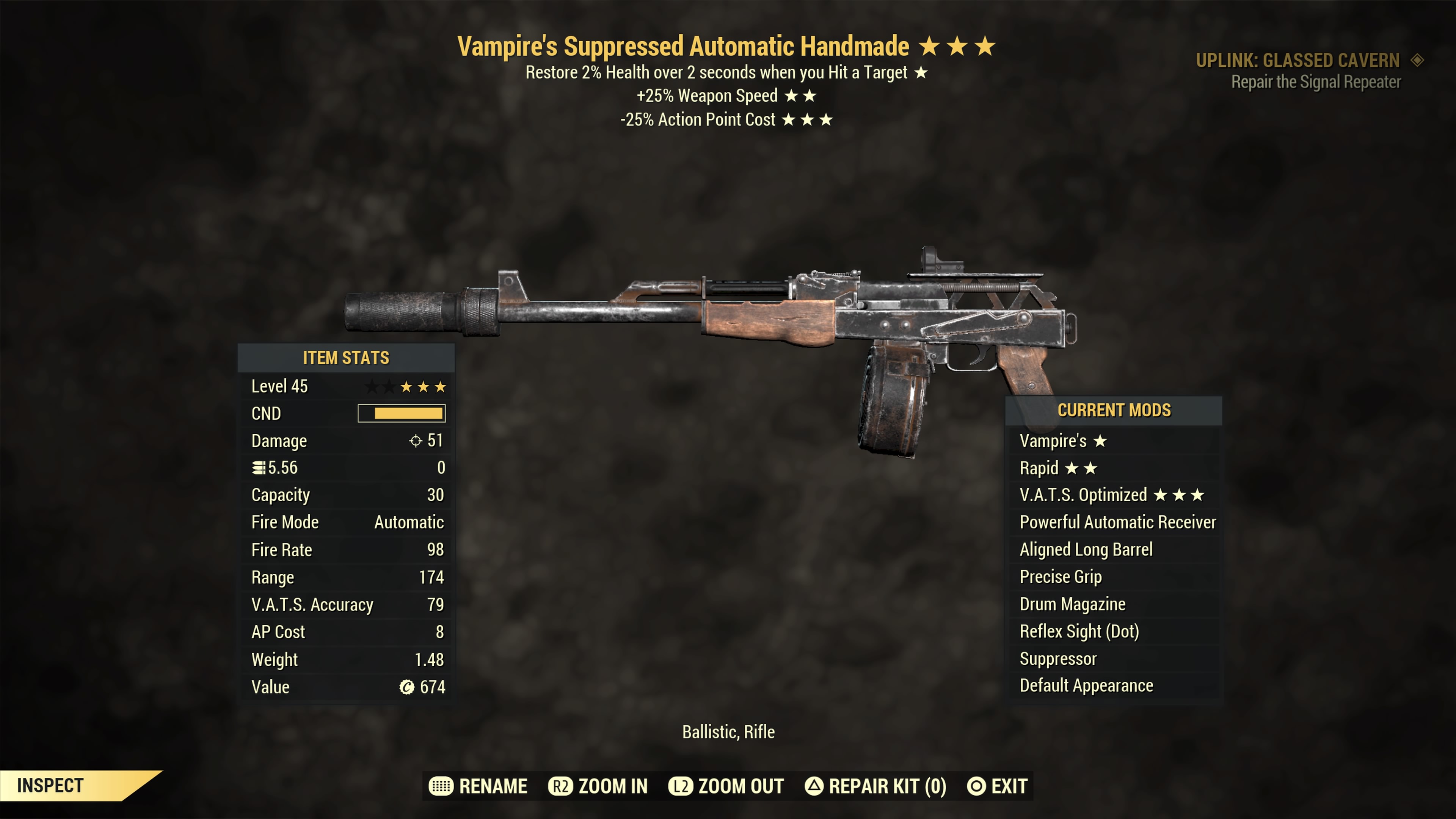 Vampire's【Rapid + V.A.T.S. Optimized】Handmade